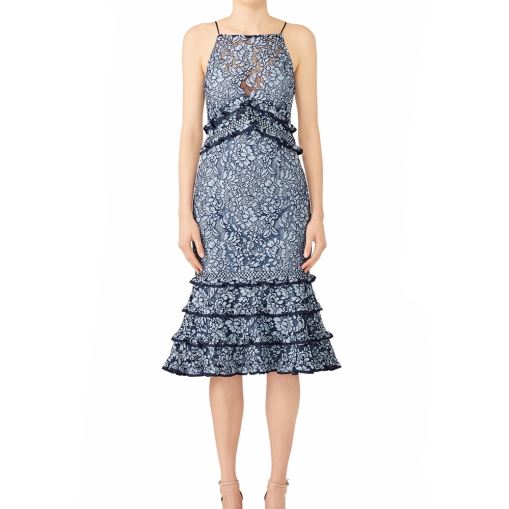 Keepsake the label blue lace dress